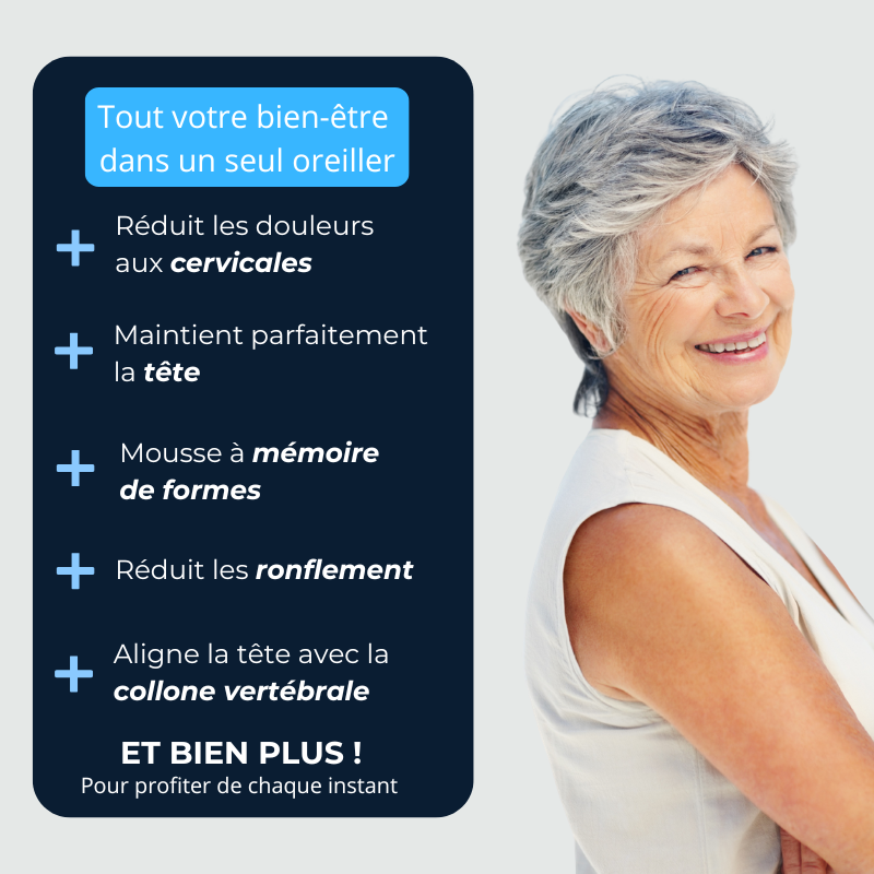Oreiller ergonomique pour cervicales Sommea-paris