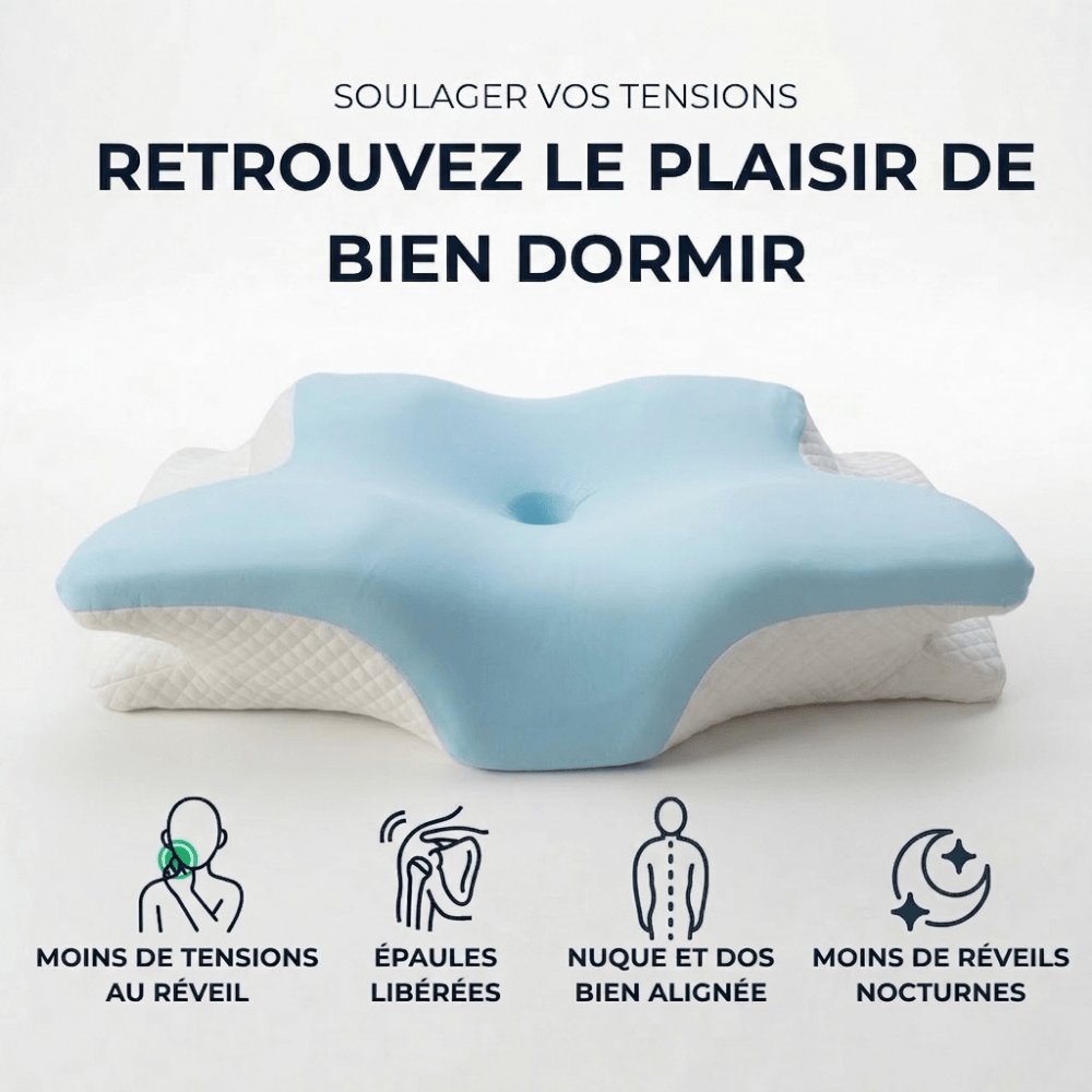 Oreiller cervical moelleux