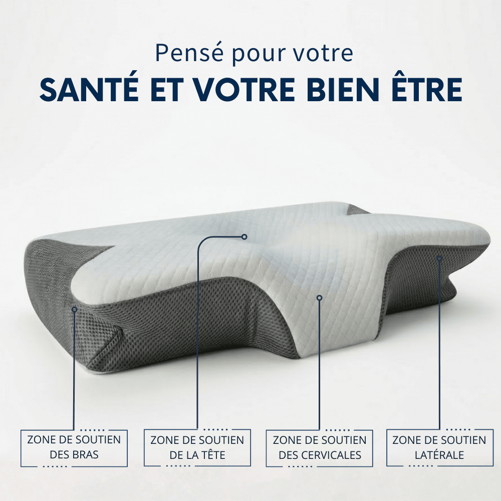 Oreiller ergonomique pour cervicales
